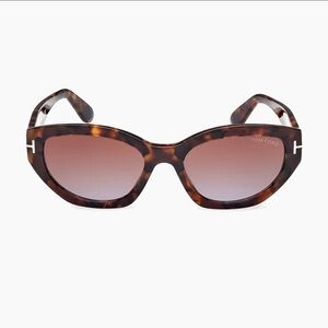 TOM FORD Penny TF1086 Cat Eye Sunglasses Havana 52F NEW w/ Case